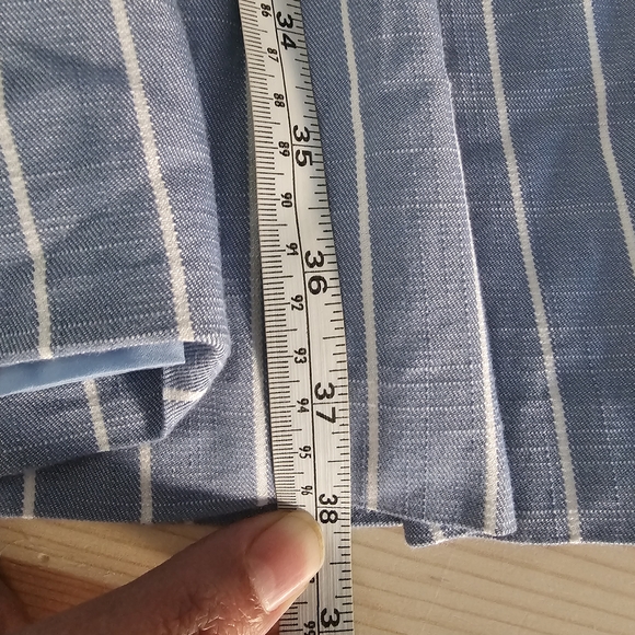 Gal Meets Glam Blue and White Striped Backless Dress - Picture 7 of 9